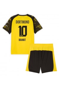 Fotbalové Dres Borussia Dortmund Julian Brandt #10 Dětské Domácí Oblečení 2025-26 Krátký Rukáv (+ trenýrky)